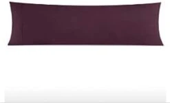 Italian Luxury Body Pillow Cover - Soft 21" X 60" Microfiber Long Pillow Case W/ No Zipper - Fits 20" ﻿x 54" Pillow, Machine Washable, Gray -Amazon Shop 11dlhVMiV0L. AC