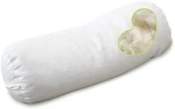 Bean Products WheatDreamz Neck Roll Pillow + Natural Case - 100% Organic Cotton - Filled With Organic Buckwheat - 4" X 12"+case -Amazon Shop 21EuXzYNGwL. AC 1