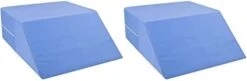 DMI Wedge Pillow, Leg Pillow, Bolster Pillow, FSA Eligible Incline Pillow For Leg Elevation, Snoring, Circulation, Pregnancy, Sciatica, Leg Rest Or Foot Elevation, Blue, 24 X 20 X 8 (Pack Of 2) -Amazon Shop 21FIBwKqKL. AC