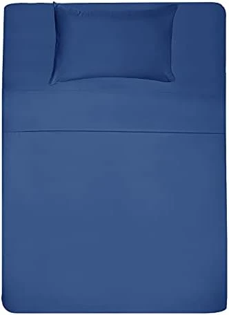 Jersey Bed Sheet Set Twin, 3 Pc Bed Sheets With Up To 10" Deep Pocket,Ultra Soft Comfortable,All Season T-Shirt Sheets Bedding,Navy Blue 5 Jersey Bed Sheet Set Twin, 3 Pc Bed Sheets With Up To 10" Deep Pocket,Ultra Soft Comfortable,All Season T-Shirt Sheets Bedding,Navy Blue - Image 5