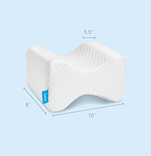 Luna [Memory Foam Pillows Knee Pillow Knee Leg Positioner Pillows Orthopedic Pillow | Knee Pillow For Side Sleepers Lower Back Hip Pain Cooling Pillow Wedge Pillow | Side Sleeper Pillows For Adults 3 Luna [Memory Foam Pillows Knee Pillow Knee Leg Positioner Pillows Orthopedic Pillow | Knee Pillow For Side Sleepers Lower Back Hip Pain Cooling Pillow Wedge Pillow | Side Sleeper Pillows For Adults - Image 3