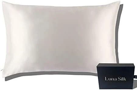 UNASILK Mulberry Silk Pillowcase For Hair And Skin - 100% Pure Silk, White,King Size, 20x36, With Hiden Zipper, Pillowcase For Acne, Anti Aging, Acne Free, Ideal For Curly Hair 7 UNASILK Mulberry Silk Pillowcase For Hair And Skin - 100% Pure Silk, White,King Size, 20x36, With Hiden Zipper, Pillowcase For Acne, Anti Aging, Acne Free, Ideal For Curly Hair - Image 7