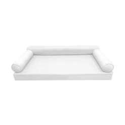 DBM IMPORTS *Cover ONLY*-Style 6 Outdoor Daybed Mattress Bolster Pillow Slipcovers Pipe Trim Twin-XL Size - AD106