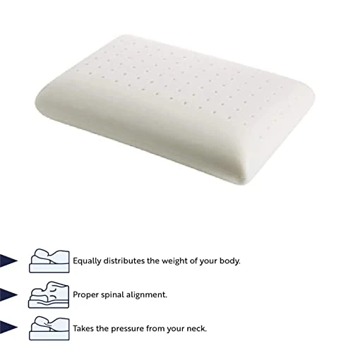 English Home Memory Foam Pillows, Bed Pillow For Sleeping, Ergonomic Pillow, Cervical Pillow For Neck Pain Relief, Orthopedic Pillows, Side Sleeper Pillow, Medium Firm Memory Foam Pillow, 24" L 16" W 3 English Home Memory Foam Pillows, Bed Pillow For Sleeping, Ergonomic Pillow, Cervical Pillow For Neck Pain Relief, Orthopedic Pillows, Side Sleeper Pillow, Medium Firm Memory Foam Pillow, 24" L 16" W - Image 3