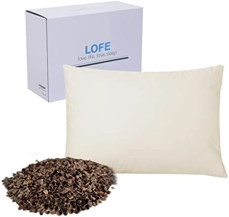 LOFE Cylinder Buckwheat Pillow With Pillowcase - Adjustable Bolster Pillow(17x6), Organic Cotton Case, Cervical Neck Support Pillow, Neck Pain Relief, Breathable Cool Sleep For Back And Side Sleepers 7 LOFE Cylinder Buckwheat Pillow With Pillowcase - Adjustable Bolster Pillow(17x6), Organic Cotton Case, Cervical Neck Support Pillow, Neck Pain Relief, Breathable Cool Sleep For Back And Side Sleepers - Image 7