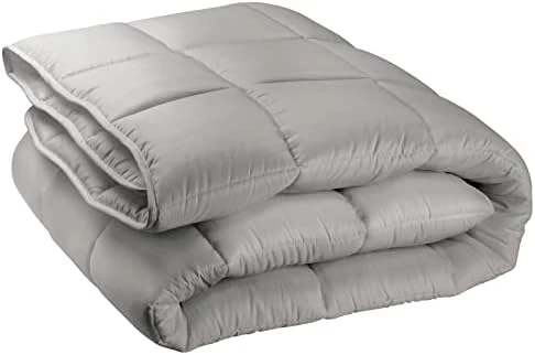 MDesign Twin All-Season Down Alternative Comforter - Quilted Duvet Insert Or Stand-Alone Comforter - Plush Microfiber Fill, Box Stitched - Machine Washable - Gray 9 MDesign Twin All-Season Down Alternative Comforter - Quilted Duvet Insert Or Stand-Alone Comforter - Plush Microfiber Fill, Box Stitched - Machine Washable - Gray - Image 9