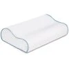 Memory Foam Contour Pillow, Neck Support Cervical Bed Pillow For Sleeping, Side Sleeper - Relieve Neck Pain With Washable Zippered Soft Cover