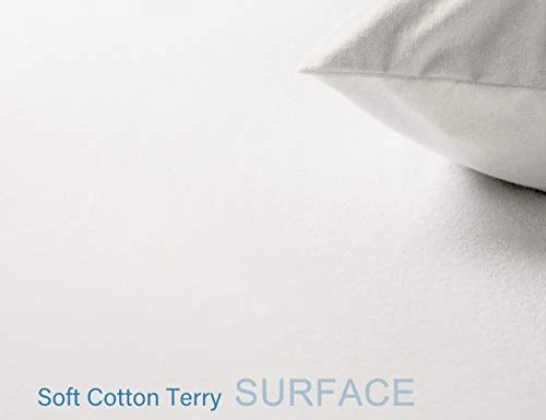 Queen Size Mattress Protector,100% Waterproof Mattress Cover, Soft Cotton Terry Surface, Fitted18 Deep Pocket, Breathable& Noiseless 3 Queen Size Mattress Protector,100% Waterproof Mattress Cover, Soft Cotton Terry Surface, Fitted18 Deep Pocket, Breathable& Noiseless - Image 3