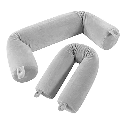 TwinsComfort Twist Memory Foam Neck Pillow - Support For Head, Chin, Lumbar & Leg - Travel Pillow For Airplane, Bus & Long Car Trips - Soft & Smooth Velvet Material - Bendable & Adjustable 2 TwinsComfort Twist Memory Foam Neck Pillow - Support For Head, Chin, Lumbar & Leg - Travel Pillow For Airplane, Bus & Long Car Trips - Soft & Smooth Velvet Material - Bendable & Adjustable - Image 2