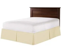 Skirt - Pleated Bed Skirt (King, Ivory) Easy Fit With 12 Inch Tailored Drop - Hotel Quality, Shrinkage And Fade Resistant - Easy Care