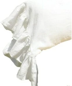 SASILK Ruffles Linen Pillowcase .Pure Flax Pillow Sham 100% French Linen Ruffled Pillow Cover ,Standard ,Queen ,King Size (Queen, Flax) -Amazon Shop 31EqjqryVtL. AC 1