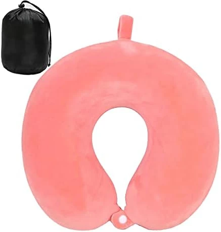 DUANY STORE Neck Pillow For Traveling, Upgraded Travel Neck Pillow For Airplane 100% Pure Memory Foam Travel Pillow For Flight Headrest Sleep, Portable Plane Accessories (Pink) 15 DUANY STORE Neck Pillow For Traveling, Upgraded Travel Neck Pillow For Airplane 100% Pure Memory Foam Travel Pillow For Flight Headrest Sleep, Portable Plane Accessories (Pink) - Image 15