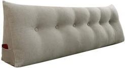 Wedge Body Positioners Pillow Triangular Reading Bedrest Throw Pillows Bolster Headboard Back Support Lumbar Cushion Pillow For Daybed With Removable Cover Linen Cotton Blend Dusty Taupe Queen -Amazon Shop 31Gv5GGDaL. AC
