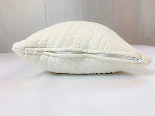 Organic Travel Pillow Shredded Latex With Premium Organic Cover Protector + 1 Organic Pillowcase (Non-Adjustable), For: Airplane, Car, Bus, Train, Camping & Business Travels 2 Organic Travel Pillow Shredded Latex With Premium Organic Cover Protector + 1 Organic Pillowcase (Non-Adjustable), For: Airplane, Car, Bus, Train, Camping & Business Travels - Image 2