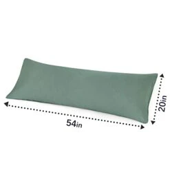 Super Soft Pillowcase - Washed Microfiber Lightweight Pillow Cases Body Size Sage Green 1PCS, Easy Care And Fade Resistant Stain Resistant 20x54 Inches -Amazon Shop 31HO10hTR1L