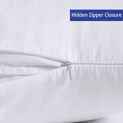 100% Cotton King Pillow Protectors With Zipper, White Pillow Cases King Size Set Of 2 For Home & Hotel, Sateen Soft Cooling Hidden Zippered Pillow Case Protector For Hair & Skin, 20x36 In 11 100% Cotton King Pillow Protectors With Zipper, White Pillow Cases King Size Set Of 2 For Home & Hotel, Sateen Soft Cooling Hidden Zippered Pillow Case Protector For Hair & Skin, 20x36 In -Amazon Shop 31HfAJx0WzL