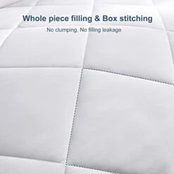 King Size Bedding Comforter Duvet Insert - Quilted White Comforters With Corner Tabs, 1800 Series Soft Siliconized Fiberfill All Season Down Alternative Bed Comforter - Box Stitched 18 King Size Bedding Comforter Duvet Insert - Quilted White Comforters With Corner Tabs, 1800 Series Soft Siliconized Fiberfill All Season Down Alternative Bed Comforter - Box Stitched -Amazon Shop 31J097b1mcL