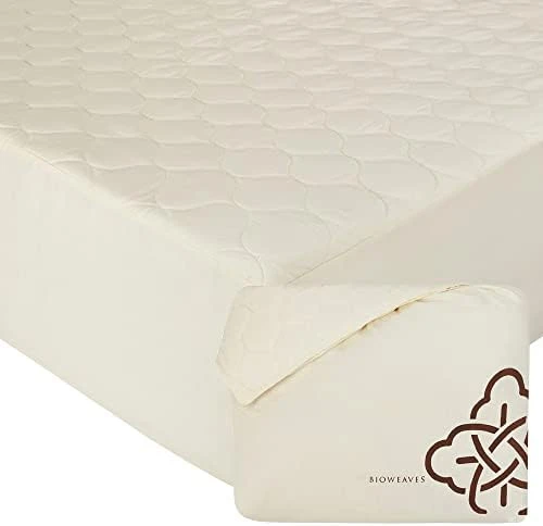 Ioweaves Organic Waterproof Mattress Protector – GOTS Certified Organic Cotton King Mattress Cover With Breathable Piqué Weave Top Layer – 20 Inch Deep Pocket, White 14 Ioweaves Organic Waterproof Mattress Protector – GOTS Certified Organic Cotton King Mattress Cover With Breathable Piqué Weave Top Layer – 20 Inch Deep Pocket, White - Image 14
