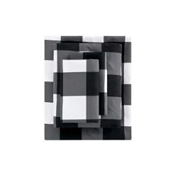 - Gray Plaid Sheet Set, Buffalo Check Gingham Geometric Checker Pattern Printed In Dark Grey White, Soft Microfiber Bedding (4pcs, Queen Size) 10 - Gray Plaid Sheet Set, Buffalo Check Gingham Geometric Checker Pattern Printed In Dark Grey White, Soft Microfiber Bedding (4pcs, Queen Size) -Amazon Shop 31KMlS4UEKL