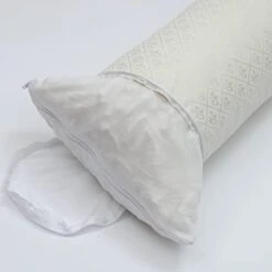 Kingnex Bolster Roll Pillow For Sleeping On Back Or Side Under Knee To Relief Lower Back Pain Between Legs For Side Sleepers Cylinder Pillow With Removable Cooling Cover 24x8 -Amazon Shop 31LtdWEDD3L