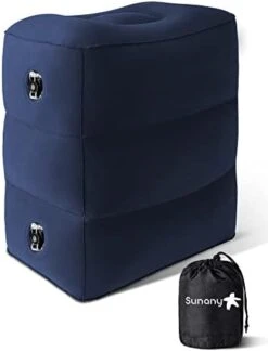 Sunany Inflatable Foot Rest Pillow For Travel, Kids/Adults Airplane Travel Pillow-Adjustable Height Cushions,for Kids To Sleep While Traveling,Suitable For Office, Home And Any Travell (1 Pack) -Amazon Shop 31O2KWJpQKL. AC