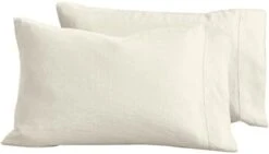 Linen Pillow Covers Set Of 2, Pure Natural French Linen Pillow Case, Standard, 20x30 Inches, Blush Pink -Amazon Shop 31QVn bANL. AC 1