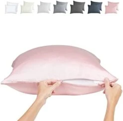 Queen Bamboo Pillow Cases - Bamboo Pillowcase Set Of 2, Bamboo Pillowcases Queen Size 2 Pack, Cooling Pillow Case 30x20 Zippered Pure 100% Viscose Hotel Quality -Amazon Shop 31QeOyBe90L. AC