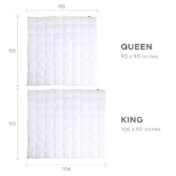 Ll Season Down Comforter - Ultra Soft Duvet Insert, 100% Cotton Shell, 50% Down & 50% Feather Real Filling, Breathable, Machine Washable (White, King Size) -Amazon Shop 31Reson7ERL