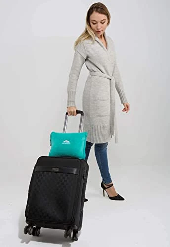 BlueHills Premium Soft Travel Blanket Pillow Value Pack Set Of 2 - Airplane Flight Blanket Throw In Soft Bag With Luggage Belt Compact Pack Large Blanket For Travel Pink And Teal Green Color 3 BlueHills Premium Soft Travel Blanket Pillow Value Pack Set Of 2 - Airplane Flight Blanket Throw In Soft Bag With Luggage Belt Compact Pack Large Blanket For Travel Pink And Teal Green Color - Image 3