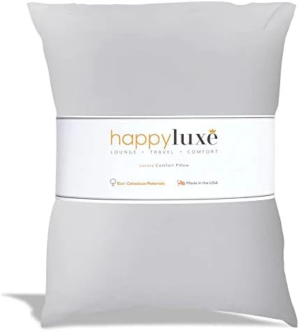 Happyluxe Travel Pillow, Airplane Pillow, Small Pillow For Sleeping, Washable Cover, 13" X 17", Made In The USA, Sage Green 13 Happyluxe Travel Pillow, Airplane Pillow, Small Pillow For Sleeping, Washable Cover, 13" X 17", Made In The USA, Sage Green - Image 13