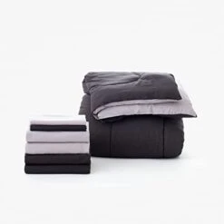 OCM Core Dorm Essentials Value Pack - 16 Piece Twin XL Set | Twin XL Bedding, Mattress Pad, Comforter, Sheets, Towels And Blanket | Black And Gray | Classic Solids 18 OCM Core Dorm Essentials Value Pack - 16 Piece Twin XL Set | Twin XL Bedding, Mattress Pad, Comforter, Sheets, Towels And Blanket | Black And Gray | Classic Solids -Amazon Shop 31Vka0So2UL