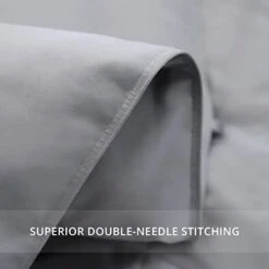 Grey Down Comforter King Size, Ultra-Soft All Season Vegetable Down Duvet, 650 Fill Power Luxurious Hotel Grand Fluffy Duvet Insert With Corner Tabs (106x90, Light Gray) -Amazon Shop 31XhhsO77fL