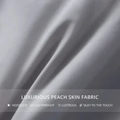 Grey Down Comforter King Size, Ultra-Soft All Season Vegetable Down Duvet, 650 Fill Power Luxurious Hotel Grand Fluffy Duvet Insert With Corner Tabs (106x90, Light Gray) -Amazon Shop 31ZS7oNur8L