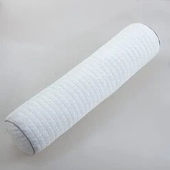 Kingnex Bolster Roll Pillow For Sleeping On Back Or Side Under Knee To Relief Lower Back Pain Between Legs For Side Sleepers Cylinder Pillow With Removable Cooling Cover 24x8