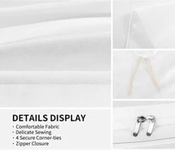 GRANKER 3 Piece Bed Set White Wolf In The Light For All Season, Men/Women Bedroom Hotel Dormitory Guest Room53x79in/135cmX200cm -Amazon Shop 31bQ49wQ5KL 3