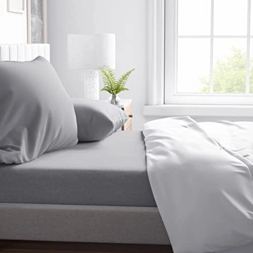 Natemia 1-Piece Fitted Twin Size Sheet - 100% Organic Cotton - 39”x 75” For Standard Twin Mattress Up To 16”- Ultra Soft Jersey Knit Cotton 14 Natemia 1-Piece Fitted Twin Size Sheet - 100% Organic Cotton - 39”x 75” For Standard Twin Mattress Up To 16”- Ultra Soft Jersey Knit Cotton - Image 14