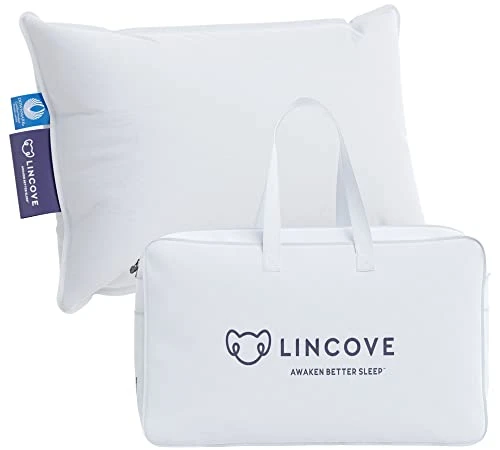 Lincove Microgel Travel Pillow - Global Recycled Standard Certified - Plush And Cozy Luxury Pillow To Support Head, Neck, While Sleeping On Airplanes, Cars, Hotels & Home - 12"x16" 2 Lincove Microgel Travel Pillow - Global Recycled Standard Certified - Plush And Cozy Luxury Pillow To Support Head, Neck, While Sleeping On Airplanes, Cars, Hotels & Home - 12"x16" - Image 2