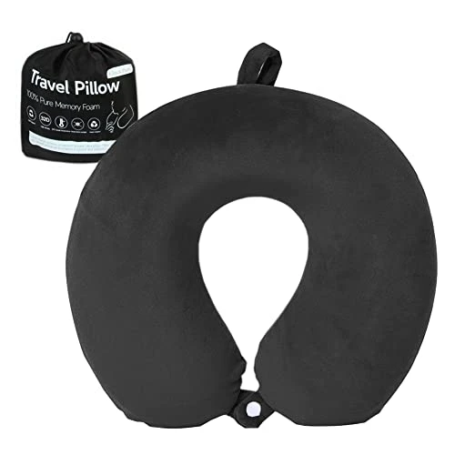 Travel Pillow,Neck Pillow For Traveling U Shaped Memory Foam Black Portable Headrest Sleep Airplane Travel Neck Pillow For Flight, Car & Home,Office 1 Travel Pillow,Neck Pillow For Traveling U Shaped Memory Foam Black Portable Headrest Sleep Airplane Travel Neck Pillow For Flight, Car & Home,Office