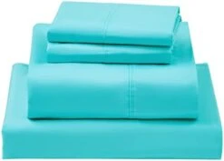 100% Egyptian Cotton 1000 Thread Count King Size Sheets Set,Bed Sheet 4 Piece Sets,16 Inches Deep Pocket,Bedding Super Soft Breathable,Sateen Weave Long Staple Comforterble,All Season,White -Amazon Shop 31ebSEtKmL. AC