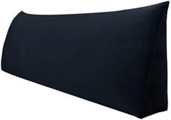 WOWMAX Triangular Wedge And Body Positioners Reading Pillow Large Bolster Headboard Backrest Support Cushion For Day Bed Bunk Bed With Removable Cover Twin Velvet Gray -Amazon Shop 31iWe0OKUL. AC