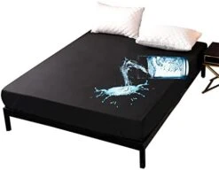 Waterproof Mattress Protector Cover Queen Size 14 Inches Deep Pocket Polyester Bed Cover Solid Color Fitted Sheet (60‘’x80‘’ (Aqua Blue, Queen) 22 Waterproof Mattress Protector Cover Queen Size 14 Inches Deep Pocket Polyester Bed Cover Solid Color Fitted Sheet (60‘’x80‘’ (Aqua Blue, Queen) -Amazon Shop 31jHkK0MT2L. AC