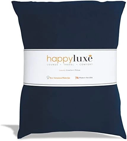 Happyluxe Travel Pillow, Airplane Pillow, Small Pillow For Sleeping, Washable Cover, 13" X 17", Made In The USA, Sage Green 9 Happyluxe Travel Pillow, Airplane Pillow, Small Pillow For Sleeping, Washable Cover, 13" X 17", Made In The USA, Sage Green - Image 9