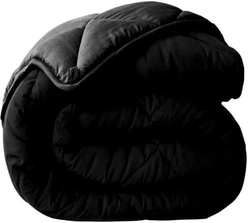 All Seasons Twin/Twin XL Down Alternative Reversible Comforter - Breathable Extra Long Premium Soft Microfiber - Gray Duvet Cover Insert 7 All Seasons Twin/Twin XL Down Alternative Reversible Comforter - Breathable Extra Long Premium Soft Microfiber - Gray Duvet Cover Insert - Image 7