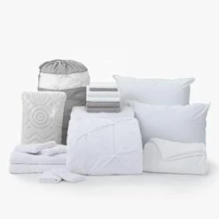 OCM Core Dorm Essentials Value Pack - 16 Piece Twin XL Set | Twin XL Bedding, Mattress Pad, Comforter, Sheets, Towels And Blanket | Black And Gray | Classic Solids 27 OCM Core Dorm Essentials Value Pack - 16 Piece Twin XL Set | Twin XL Bedding, Mattress Pad, Comforter, Sheets, Towels And Blanket | Black And Gray | Classic Solids -Amazon Shop 31o6HnCQgXL. AC