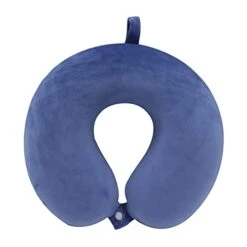 Gluck Plants Neck Pillow For Traveling,Travel Pillow Memory Foam Comfortable And Breathable U Shaped Head Neck Support Airplane Pillow(Dark Blue) …