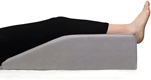 Healthex Leg Elevation Pillow With Memory Foam Top - Elevated Leg Rest Pillow For Circulation, Swelling, Kneef - Wedge Pillow For Legs, Sleeping, Reading, Relaxing - Removable Washable Cover (8 Inch) 7 Healthex Leg Elevation Pillow With Memory Foam Top - Elevated Leg Rest Pillow For Circulation, Swelling, Kneef - Wedge Pillow For Legs, Sleeping, Reading, Relaxing - Removable Washable Cover (8 Inch) - Image 7