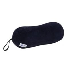 Tempur-Pedic All-Purpose Memory Foam Travel Pillow, Peanut-Shaped Lumbar Pillow For Neck And Back Pressure Relief, Navy