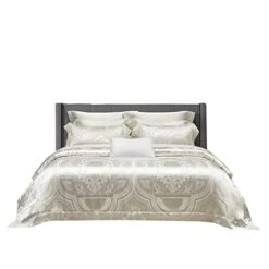 WALNUT Long-Staple Cotton Tribute Satin Cotton Four-Piece Sample Bedding Set