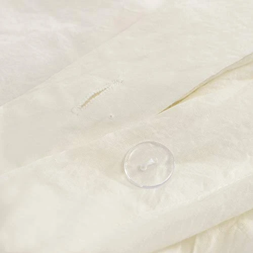 White Cotton Duvet Cover Queen Size 3-Piece Set Soft Cotton Bedding Comforter Cover Full Size With 2 Pillow Shams Solid Color Button Closure & Corner Ties (White, Full/Queen) 5 White Cotton Duvet Cover Queen Size 3-Piece Set Soft Cotton Bedding Comforter Cover Full Size With 2 Pillow Shams Solid Color Button Closure & Corner Ties (White, Full/Queen) - Image 5