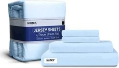 100% Cotton Sheet Set Twin XL, 3pcs Jersey Knit Sheets, Up To 16” Deep Pocket Wrinkle-Free Fitted Sheet, Jersey Pillowcase & Flat Sheet – Luxury Jersey Sheet Set (Twin XL, Pink) 28 100% Cotton Sheet Set Twin XL, 3pcs Jersey Knit Sheets, Up To 16” Deep Pocket Wrinkle-Free Fitted Sheet, Jersey Pillowcase & Flat Sheet – Luxury Jersey Sheet Set (Twin XL, Pink) -Amazon Shop 31spOMCRPL. AC 1